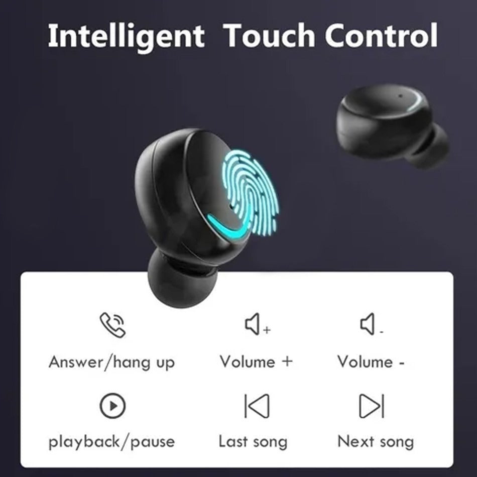 Audífonos in-ear inalámbricos Bluetooth F9-5 negro Copia