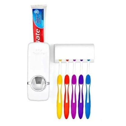 Dispensador De Pasta Dental Con Porta Cepillos