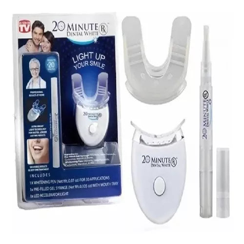 Kit De Blanqueamiento 20 Minutes Dental White Luz Led