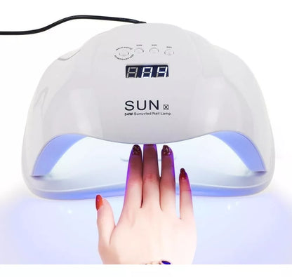 Lámpara Uñas Led-Uv Sunx 54w Profesional Color Blanco